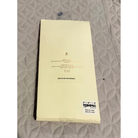 Anthropologie Lace Tights X Large White Sheer Floral Pattern - Picture 3 of 3